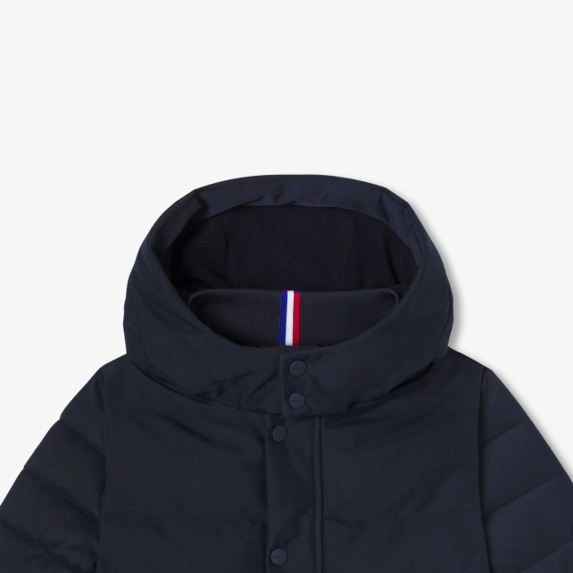 Boy flannel-effect down jacket