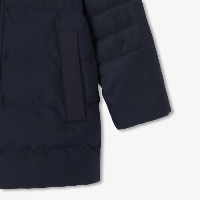 Boy flannel-effect down jacket