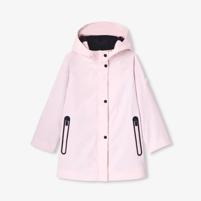 Girl rubber-effect parka