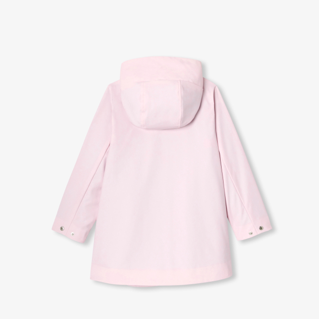 Girl rubber-effect parka