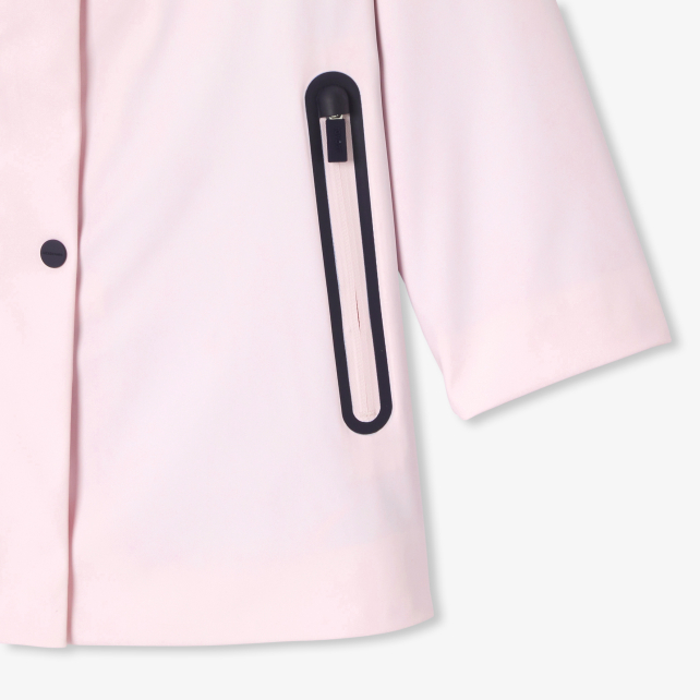 Girl rubber-effect parka