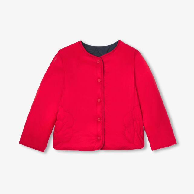 Qız üçün yüngül, dolğu içlikli gödəkcə