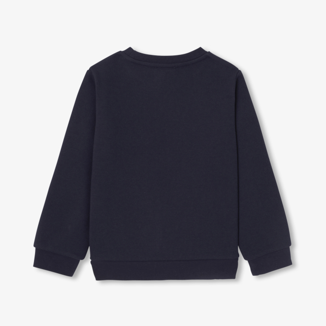Boy double-face piqué sweatshirt