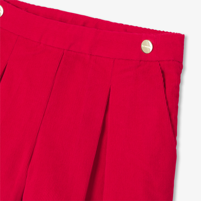 Qız üçün məxmər şort-ətək