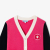 Girl colour block cardigan