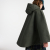 Girl cape in coated fabric