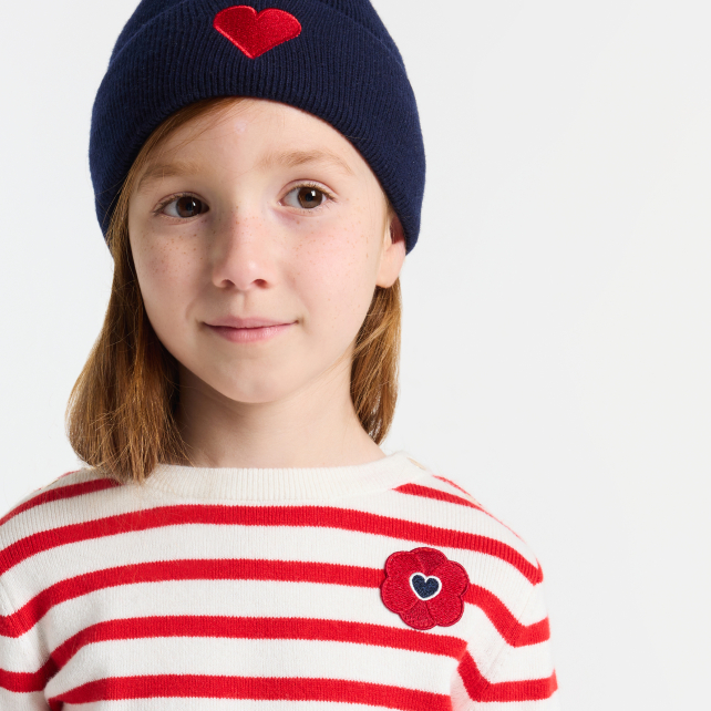 Qız üçün zolaqlı sviter