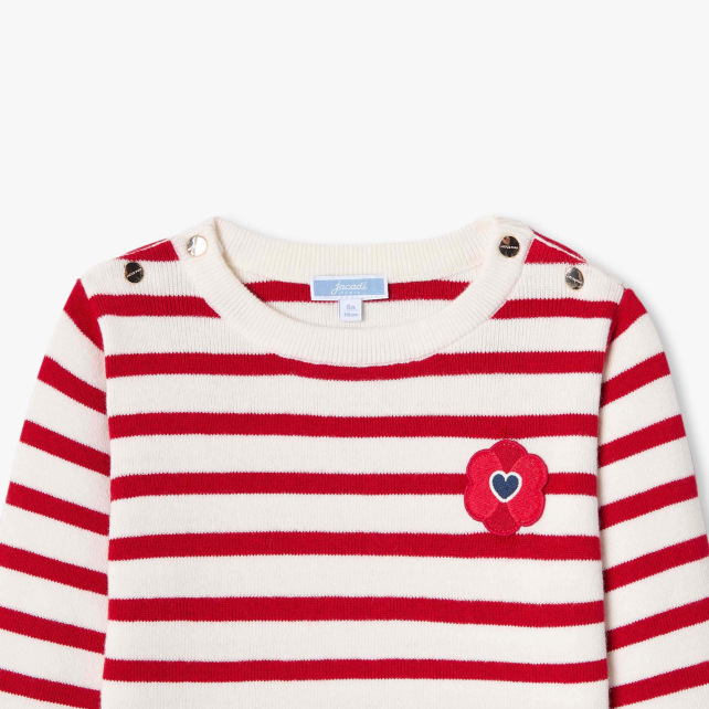 Qız üçün zolaqlı sviter