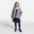 Girl short reversible down jacket