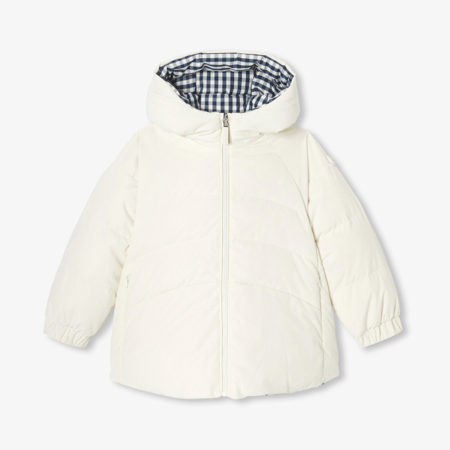 Girl short reversible down jacket