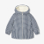 Girl short reversible down jacket