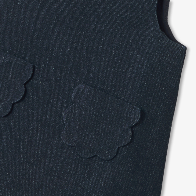 Baby girl denim pinafore dress