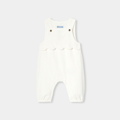 Baby girl velvet overalls