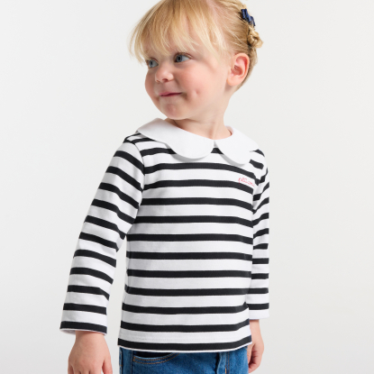 Baby girl Breton tee