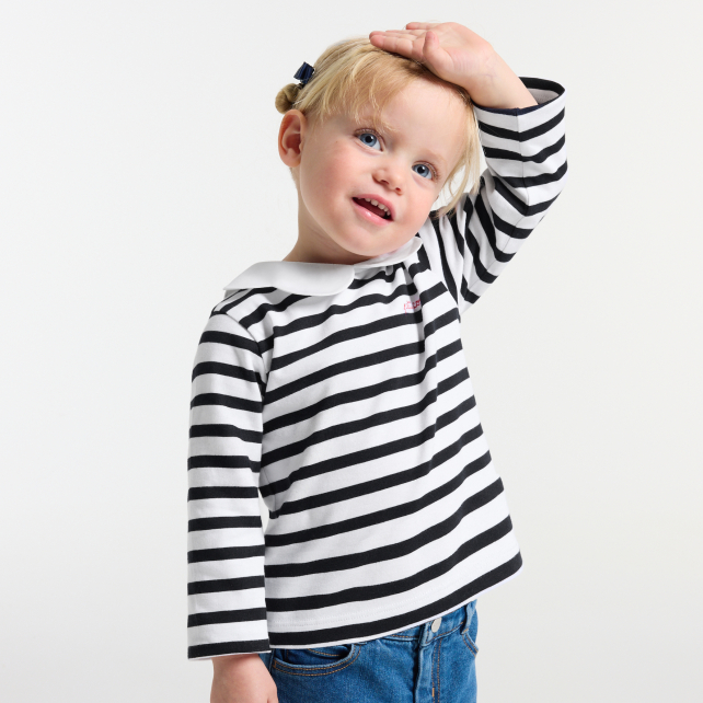Baby girl Breton tee