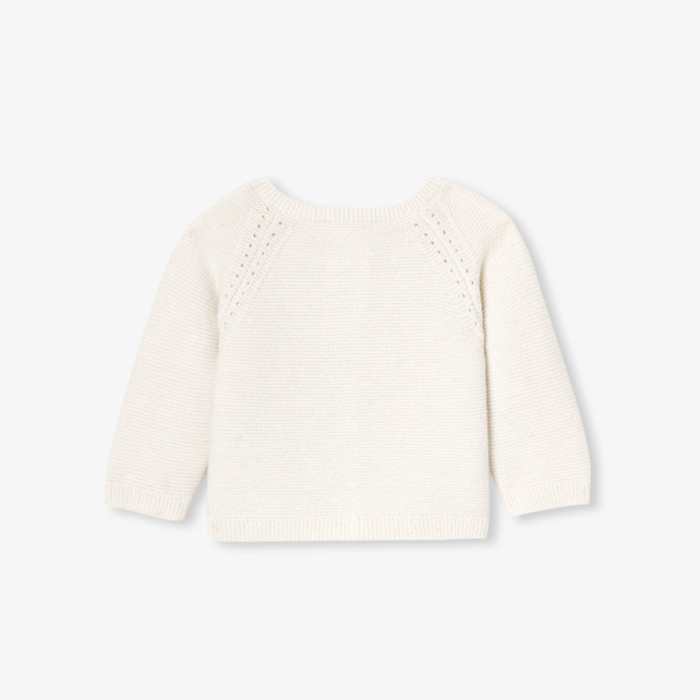 Baby girl garter stitch cardigan