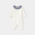 Baby girl jumpsuit in garter stitch
