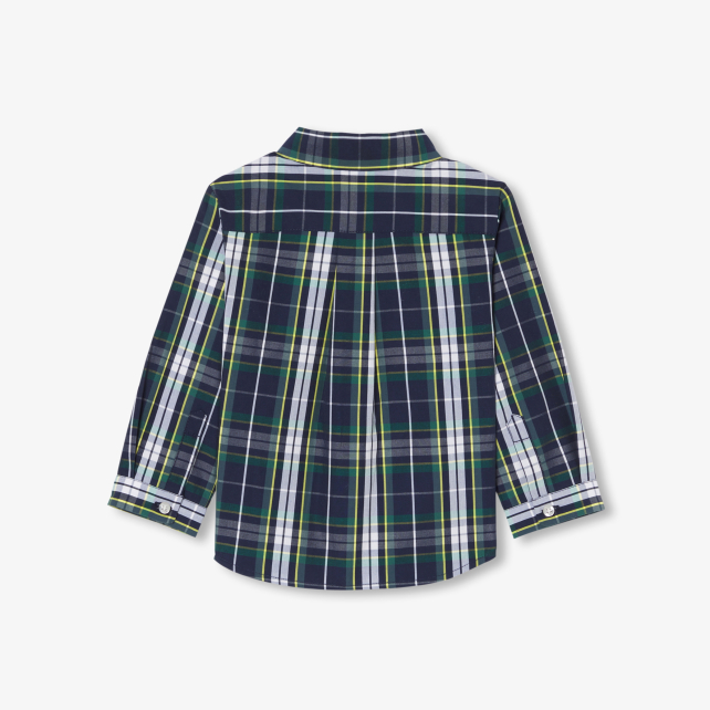 Körpə oğlan üçün tartan köynək