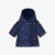 Baby girl heart-shaped motif down jacket