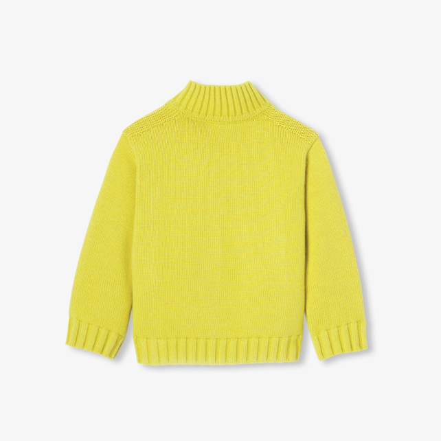 Körpə oğlan üçün trucker-yaxalı sviter