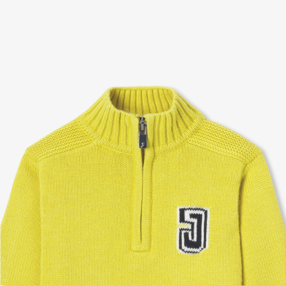 Baby boy trucker-neck sweater