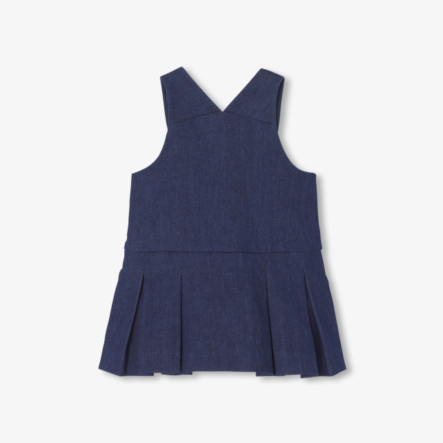 Baby girl denim jumper dress