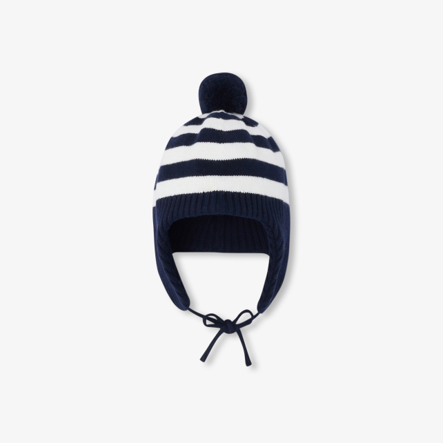 Baby boy hat with stripes
