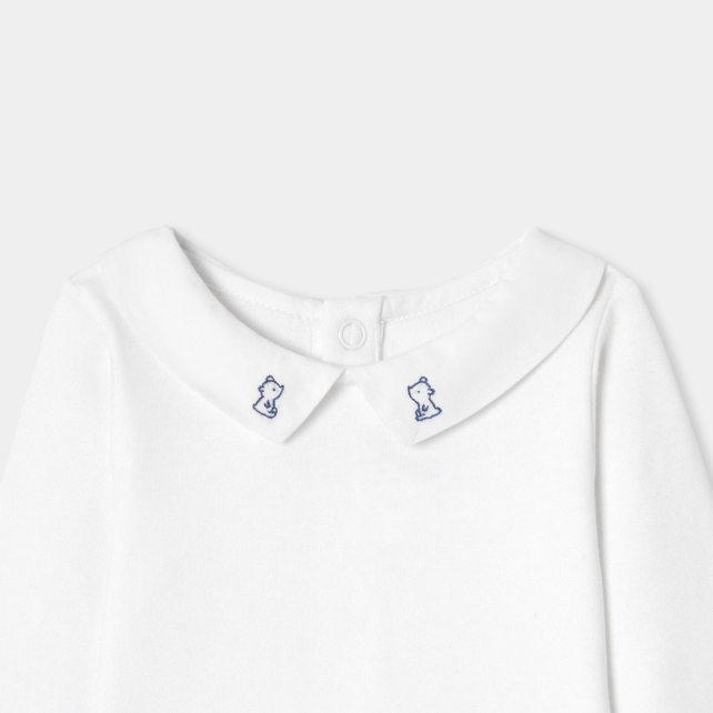 Körpə oğlan üçün uzunqollu bodi