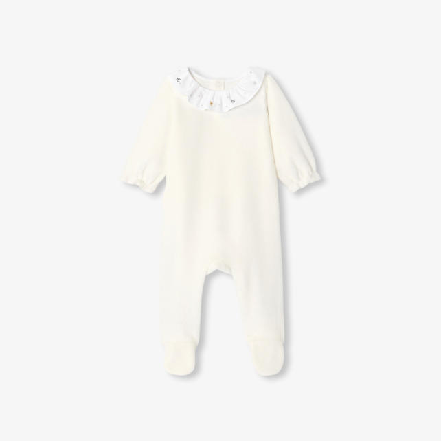 Baby girl velvet pyjamas