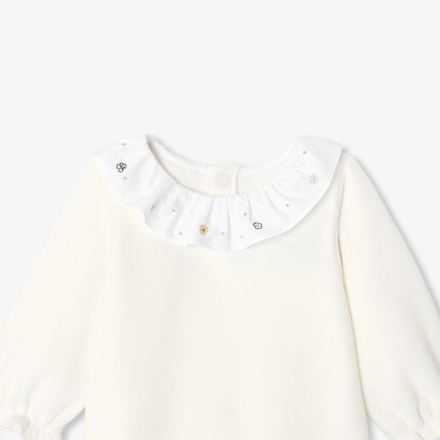 Baby girl velvet pyjamas