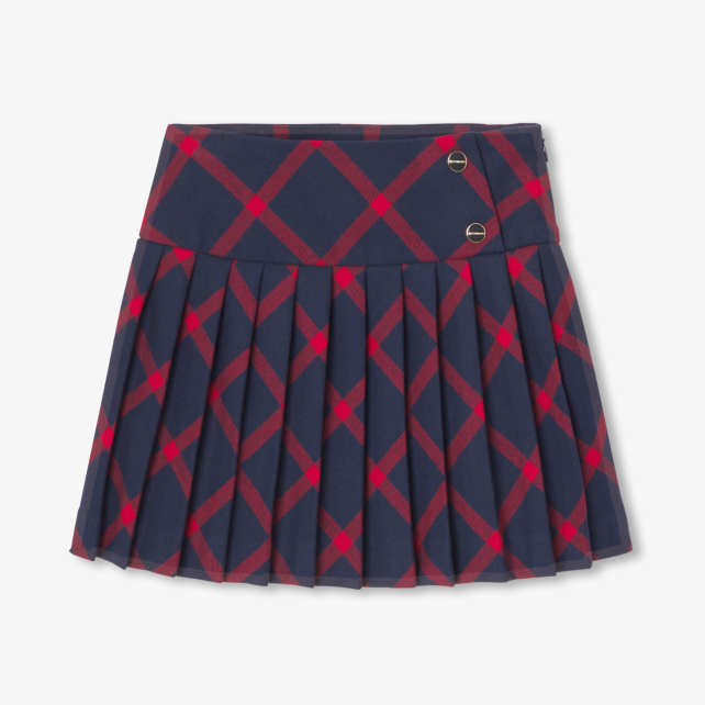 Girl plaid skirt