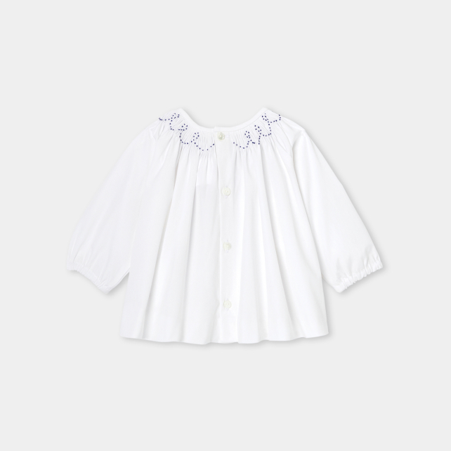 Körpə qız üçün poplin bluz Körpə qız üçün poplin bluz