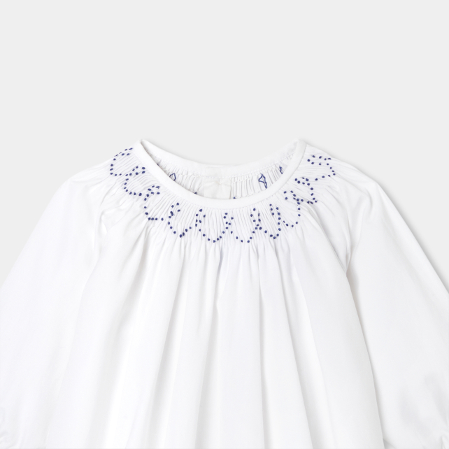 Baby girl blouse in poplin