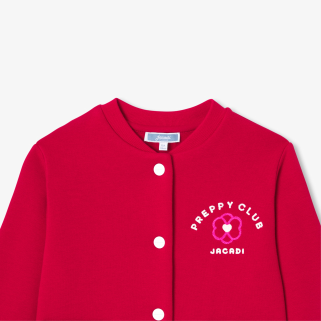 Qız üçün fliis Varsity gödəkçəsi