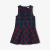 Girl pinafore dress in flannel