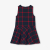 Girl pinafore dress in flannel