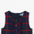 Girl pinafore dress in flannel