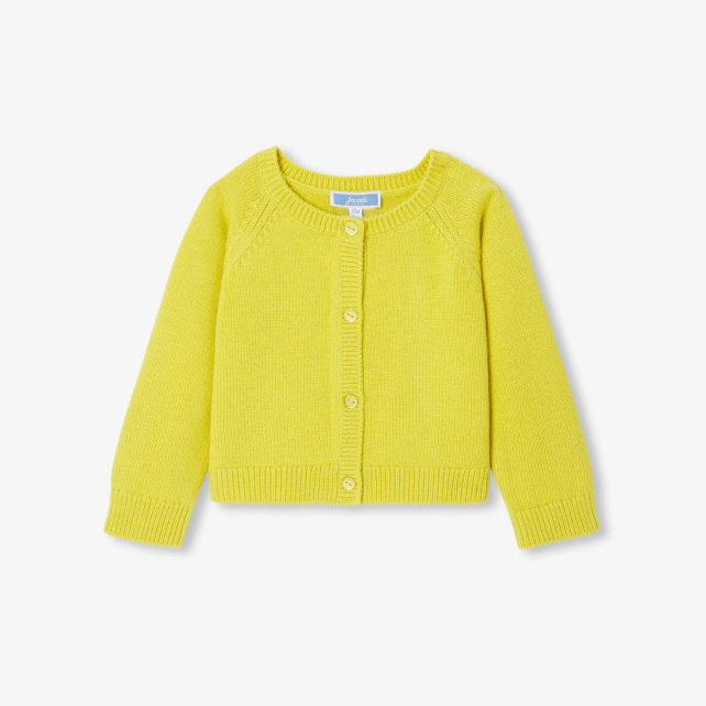 Baby girl cardigan in wool and cashmere