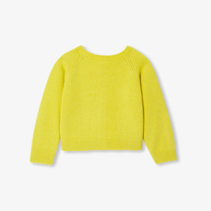 Baby girl cardigan in wool and cashmere