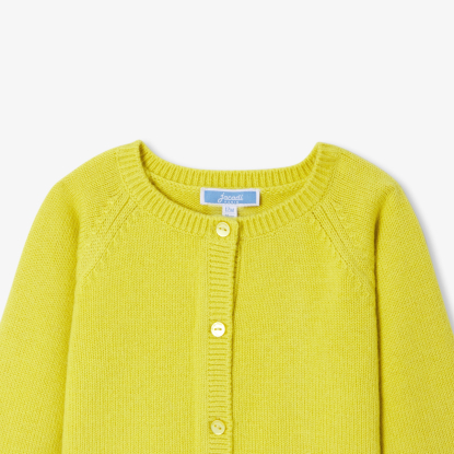 Baby girl cardigan in wool and cashmere