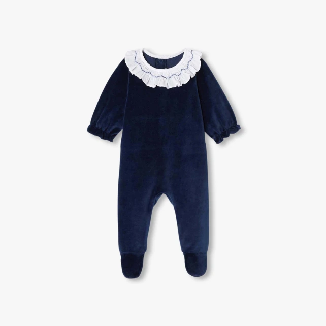 Baby girl velvet pyjamas