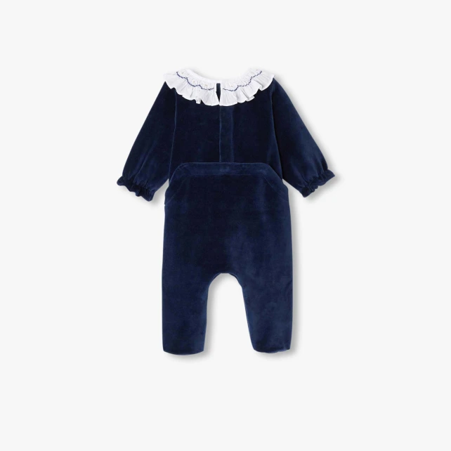 Baby girl velvet pyjamas