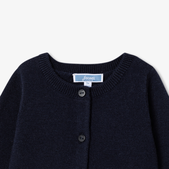 Baby girl cardigan in cotton jersey