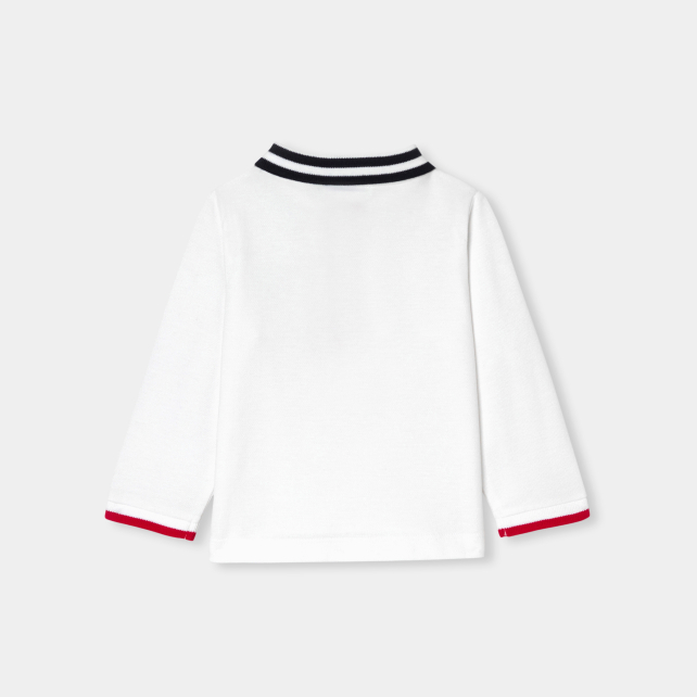 Baby boy long-sleeved polo shirt