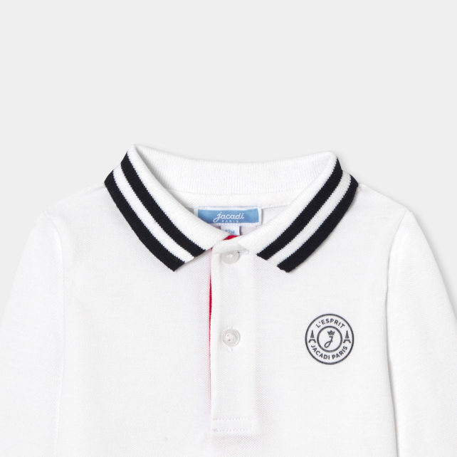 Baby boy long-sleeved polo shirt