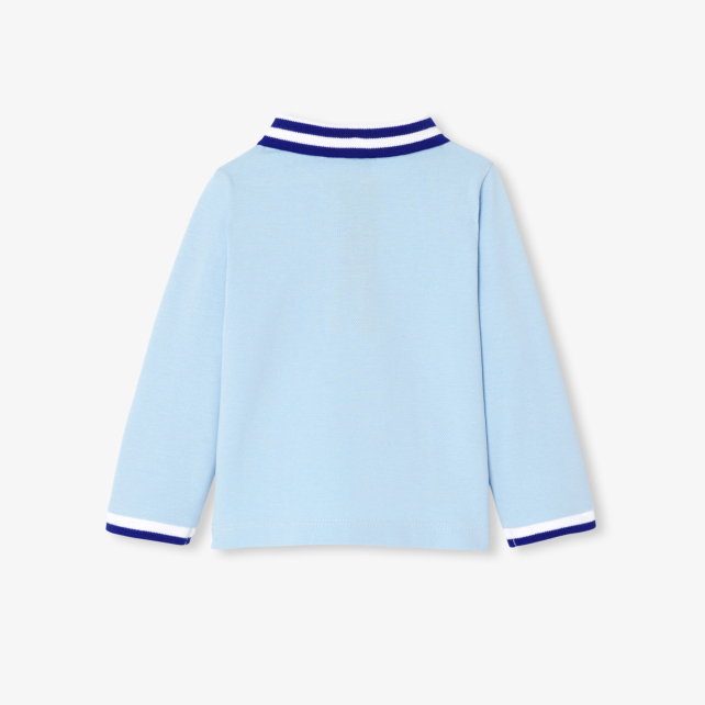 Baby boy long-sleeved polo shirt