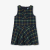 Girl pinafore dress in flannel