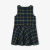 Girl pinafore dress in flannel