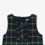 Girl pinafore dress in flannel