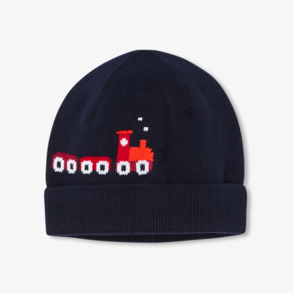 Baby boy train hat